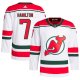 Men's New Jersey Devils Dougie Hamilton adidas White  Primegreen Player Jersey