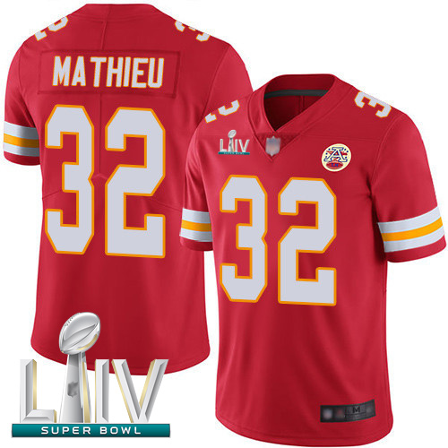 Kansas City Chiefs #32 Tyrann Mathieu Red Team Color Super Bowl LIV Bound Men's Stitched NFL Vapor Untouchable Limited Jersey