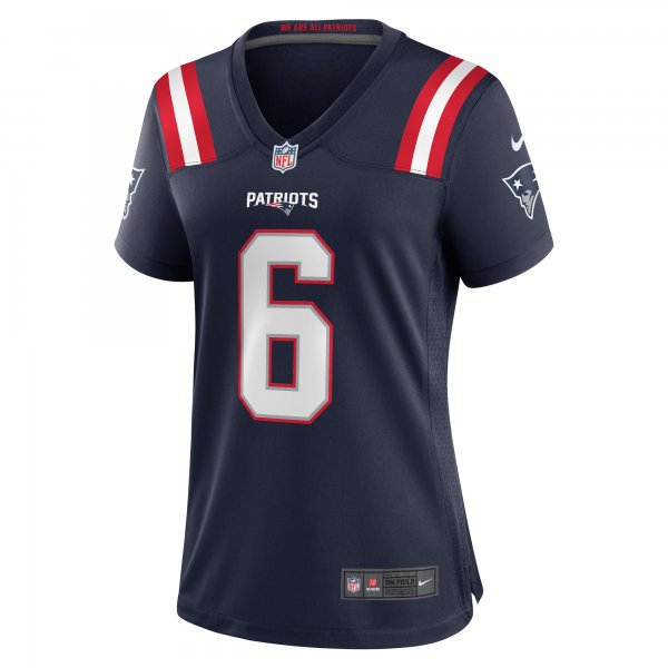 Women's New England Patriots Christian Gonzalez Nike  Navy Team Game Jersey