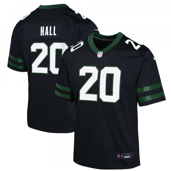 Youth New York Jets Breece Hall Nike Legacy Black Alternate Game Jersey