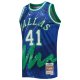 Men's Dallas Mavericks Dirk Nowitzki Mitchell & Ness Blue Hardwood Classics 1998/99 Hyper Hoops Swingman Jersey