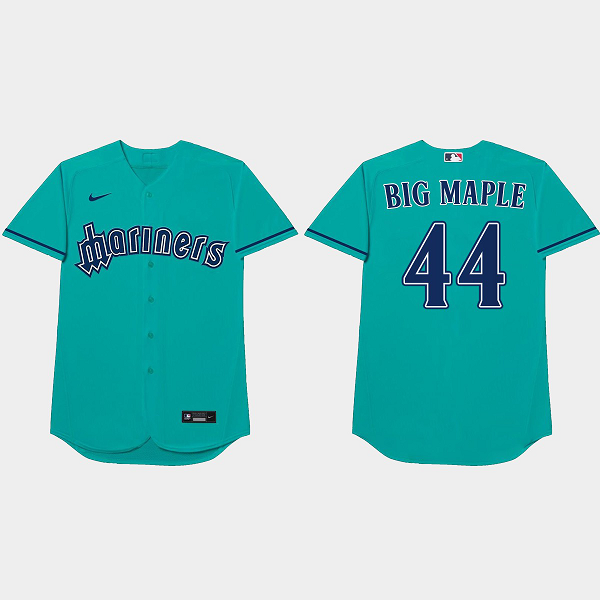 James Paxton Nickname Mariners 2021 Players Weekend Big Maple Aqua Men's Jersey