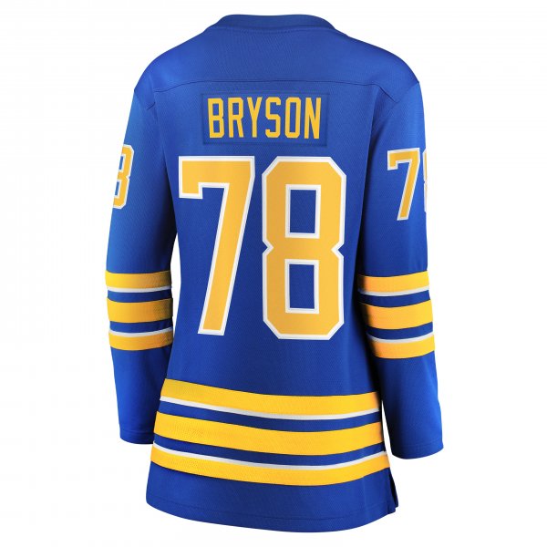 Women's Buffalo Sabres Jacob Bryson Fanatics Royal Home Breakaway Player Jersey