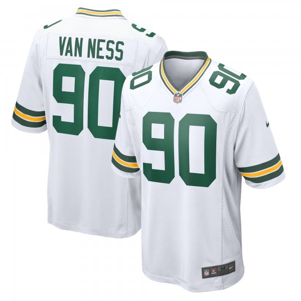 Men's Green Bay Packers Lukas Van Ness Nike  White  Game Jersey