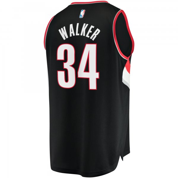 Men's Portland Trail Blazers Jabari Walker Fanatics Black Fast Break Replica Jersey - Icon Edition