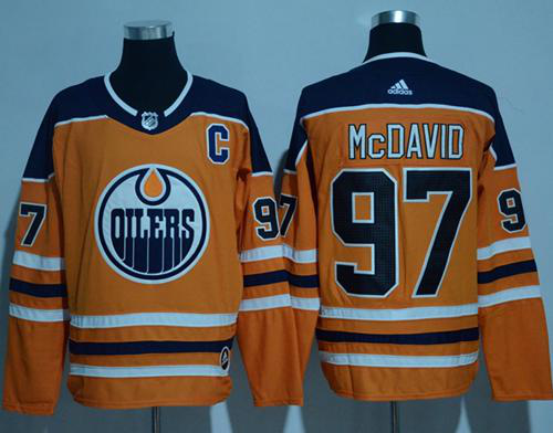 Adidas Edmonton Oilers #97 Connor McDavid Orange Home Stitched NHL Jersey