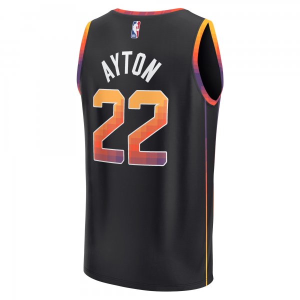 Men's Phoenix Suns Deandre Ayton Fanatics Black Fast Break Replica Player Jersey - Statement Edition