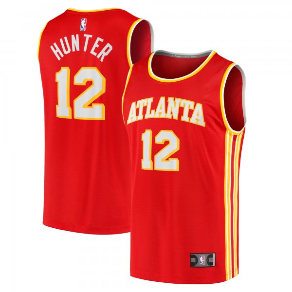 Youth Atlanta Hawks De'Andre Hunter Fanatics Red Fast Break Replica Jersey - Icon Edition