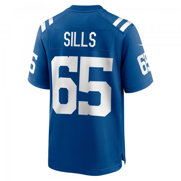 Men's Indianapolis Colts Josh Sills Nike  Royal Team Game Jersey