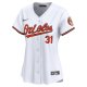 Women's Baltimore Orioles Cedric Mullins Nike White Home Limited Player Jersey