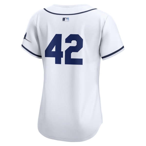 Women's Tampa Bay Rays  Nike White 2024 Jackie Robinson Day Home Limited Jersey