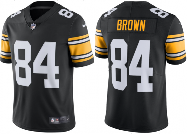 Men's Nike Pittsburgh Steelers #84 Antonio Brown 2018 Throwback Limited Jersey