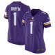 Women's Minnesota Vikings Shaquill Griffin Nike  Purple Team Game Jersey