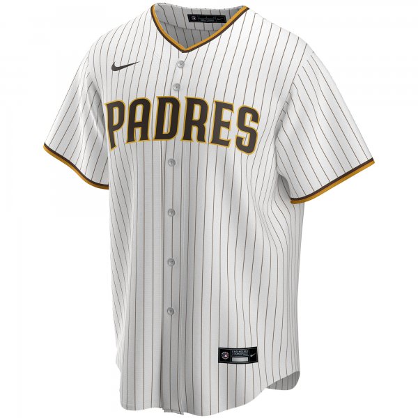 Men's San Diego Padres Nike White Home Replica Custom Jersey