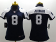 Nike Dallas Cowboys #8 Troy Aikman Navy Blue Thanksgiving Throwback Women's Stitched NFL Limited Jersey