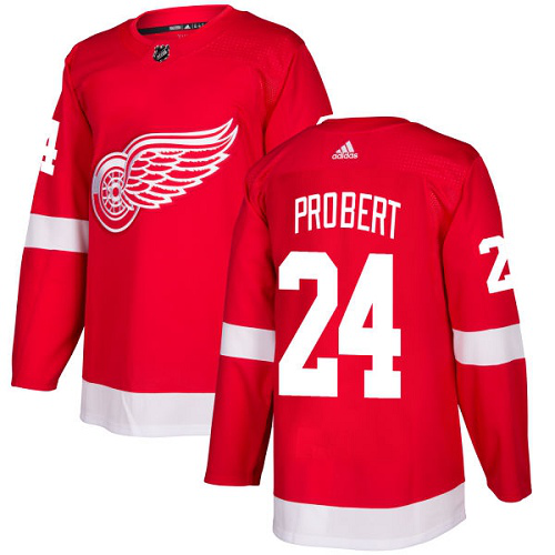 Adidas Detroit Red Wings #24 Bob Probert Red Home Stitched NHL Jersey