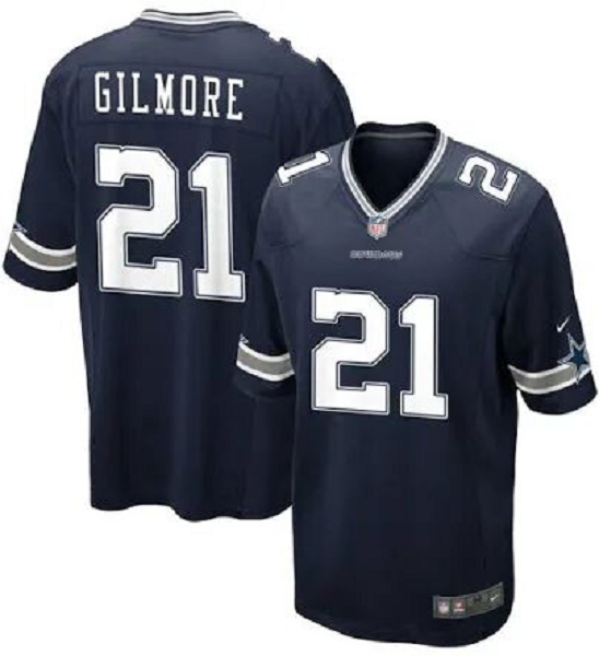 Men's Dallas Cowboys #21 Stephon Gilmore Nike Navy NFL Limited Jersey