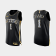 Men's Philadelphia 76ers James Harden #1 Diamond Edition Black NBA Jersey