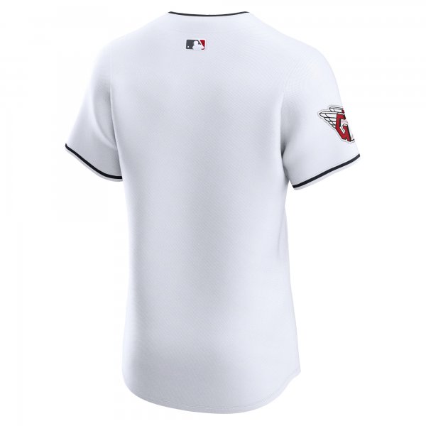 Men's Cleveland Guardians Nike White Home Elite Jersey