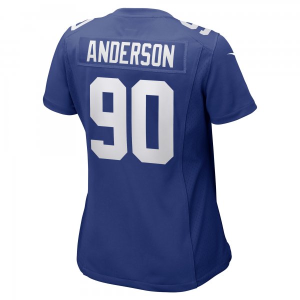 Women's New York Giants Ryder Anderson Nike Royal Game Player Jersey