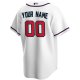 Men's Atlanta Braves Nike White Home Replica Custom Jersey