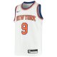 Youth New York Knicks RJ Barrett Nike White Swingman Jersey - Association Edition