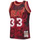 Men's Miami Heat Alonzo Mourning Mitchell & Ness Red Hardwood Classics 1996/97 Lunar New Year Swingman Jersey