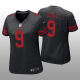 San Francisco 49ers #9 Robbie Gould Black Game Women's Jersey