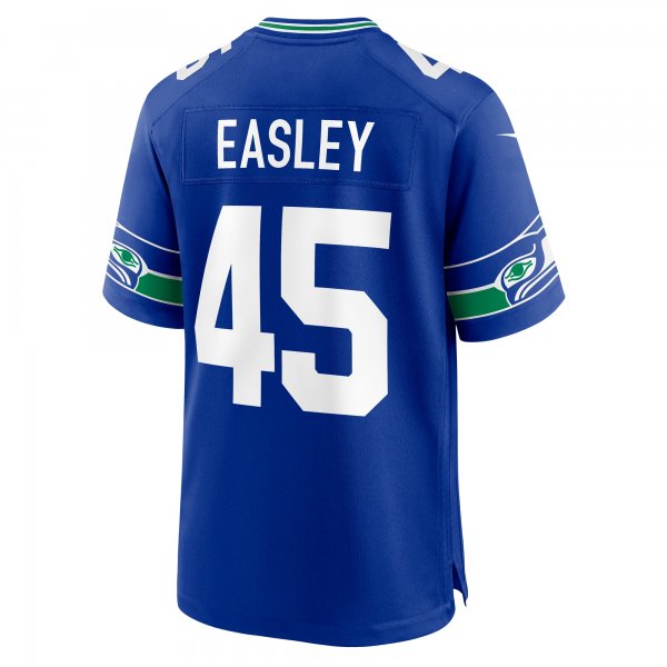 Men's Seattle Seahawks Kenny Easley Nike Royal Throwback Retired Player Game Jersey