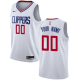 Men's Nike Clippers Personalized Swingman White NBA Association Edition Jersey