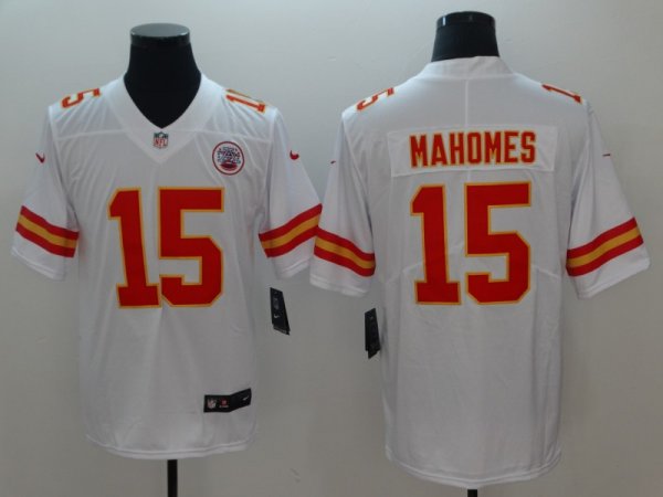 Men's #15 Patrick Mahomes Kansas City Chiefs Nike Atmosphere Fashion White Limited Jersey