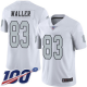 Men's Nike Las Vegas Raiders #83 Darren Waller Limited White 100th Season Rush Vapor Untouchable NFL Jersey