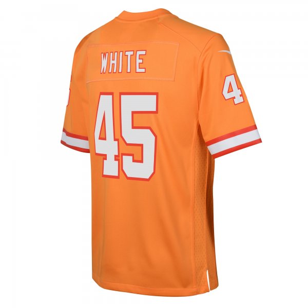 Youth Tampa Bay Buccaneers Devin White Nike Orange Game Jersey