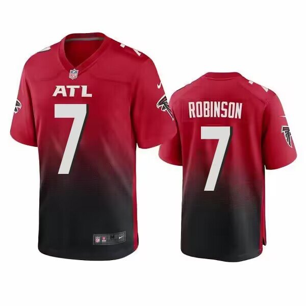 Men's Atlanta Falcons #7 Bijan Robinson Red 2023 NFL Draft Limited Jersey