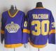 Los Angeles Kings #30 Rogie Vachon Purple/Yellow CCM Throwback Stitched NHL Jersey