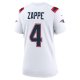 Women's New England Patriots Bailey Zappe Nike White Game Player Jersey