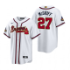 Men's #27 Fred McGriff Atlanta Braves White 2022 Gold Program MLB Jersey