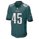 Men's Philadelphia Eagles Rick Lovato Nike Midnight Green Game Jersey