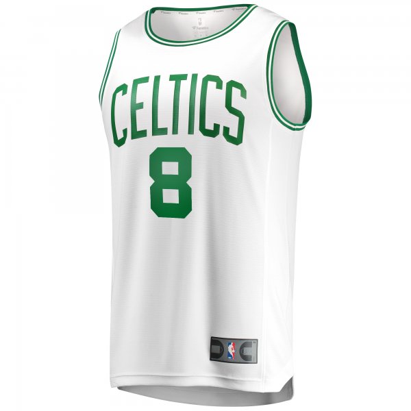 Youth Boston Celtics Kristaps Porzingis Fanatics White Fast Break Player Jersey - Association Edition