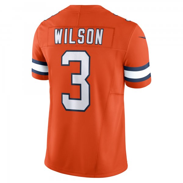 Men's Denver Broncos Russell Wilson Nike Orange Vapor F.U.S.E. Limited Jersey