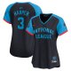 Women's National League #3 Bryce Harper Nike Navy 2024 MLB All-Star Game Cool Base Jersey