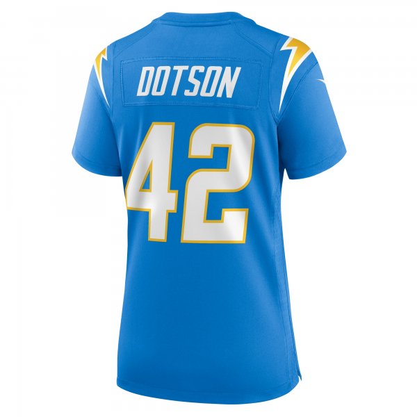 Women's Los Angeles Chargers Elijah Dotson Nike  Powder Blue Team Game Jersey