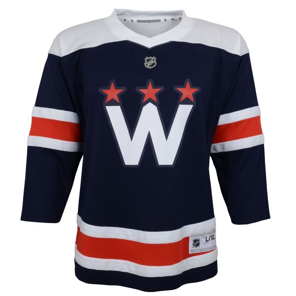 Youth Washington Capitals Navy 2020/21 Alternate Replica Jersey