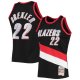 Men's Portland Trail Blazers Clyde Drexler Mitchell & Ness Black 1991/92 Hardwood Classics NBA 75th Anniversary Diamond Swingman Jersey