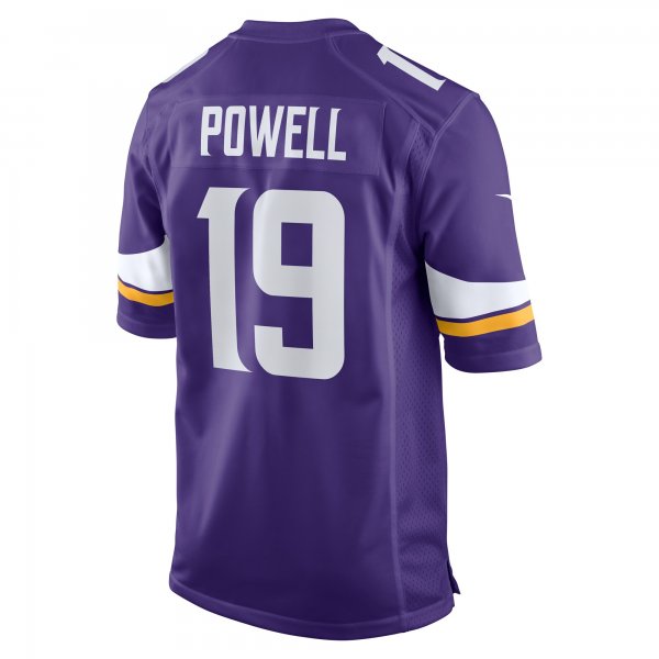 Men's Minnesota Vikings Brandon Powell Nike Purple Game Jersey