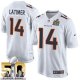 Nike Denver Broncos #14 Cody Latimer White Super Bowl 50 Men's Stitched NFL Game Event Jersey