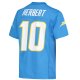 Youth Los Angeles Chargers Justin Herbert Powder Blue Replica Player Jersey