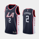 Men's Nike Los Angeles Clippers #2 Kawhi Leonard Navy 2019-20 City NBA Jersey