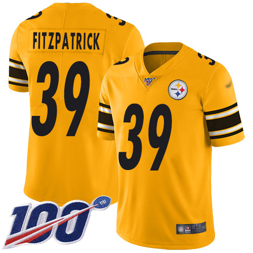 Pittsburgh Steelers #39 Minkah Fitzpatrick Gold Youth Stitched NFL Limited Inverted Legend 100th Season Jersey