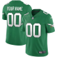 Men's Philadelphia Eagles Kelley Green Custom All Stitched NFL Jersey